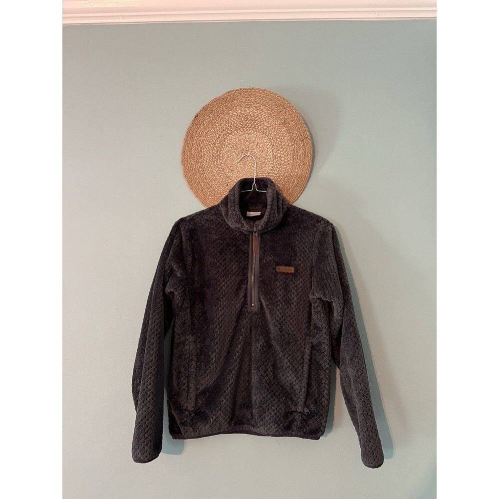 Columbia Women’s 1/2 Zip Fleece Pullover Gray Soft Cozy Size M